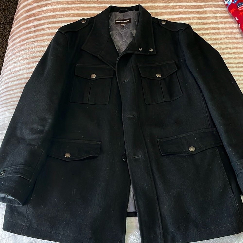 Micheal Kors men’s xxl Black Pea coat